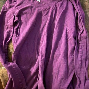 Purple maternity shirt